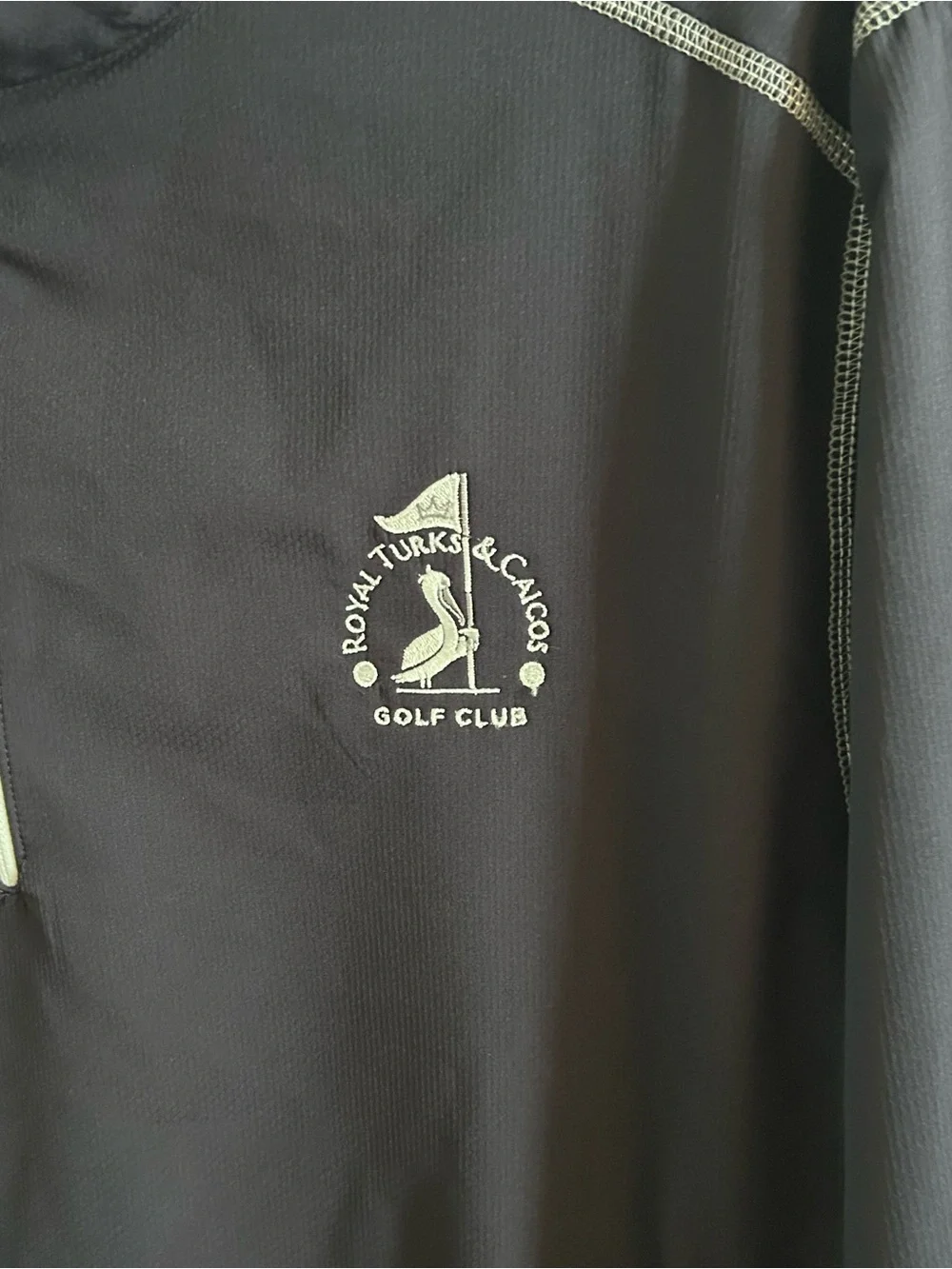 FootJoy FJ Royal Turks & Caicos Golf Club Pullover Jacket Men’s M Navy